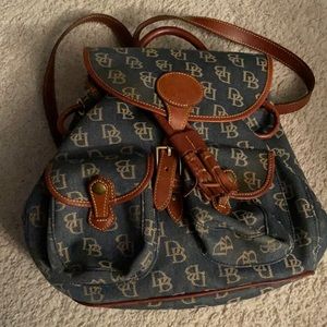 Dooney Bourke Denim backpack purse